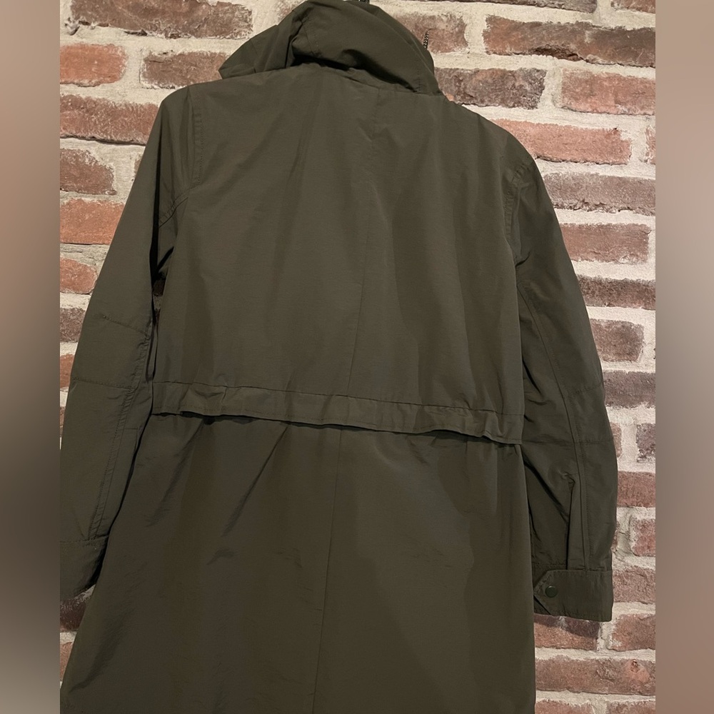 J. Crew Army Green Light weight Rain Jacket Size XXS - Picture 8 of 14